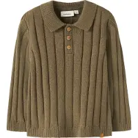 Lil´ Atelier Lil' Atelier Poloskjorte - Strikk - Loose - NmmLomon - Kenguru - - 6 år (116) - Polo