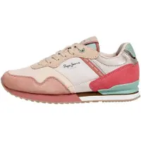 Pepe Jeans for woman. PLS400024 London Sea multicoloured slippers (38), Flat, Laces, Casual, Multicolor