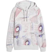 Puma Essentials Printed Graphic Hoodie Men, Clothing, White Glow Heather, S