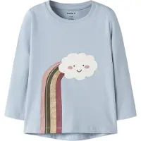 Name it Genser - NmfVix - Dempet Blue/Cloud - - 3 år (98) - Genser