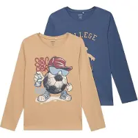 Name it Gensere -2-pack - MkmVux - Sesam/Vintage Indigo - - 9-10 år (134-140) - Genser