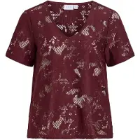 Vila Vilopia Blonde Kortermet Topp