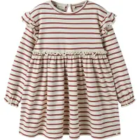 Lil´ Atelier Lil' Atelier Kjole - Loose - NmfLimia - Turtledove/Maple Sirup - - 4 år (104) - Kjole