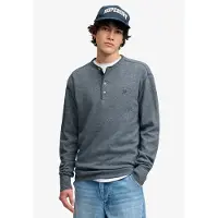 Superdry Mini Slub Waffle Grandad Genser