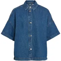 Vila Vicreek Kortermet Denimskjorte