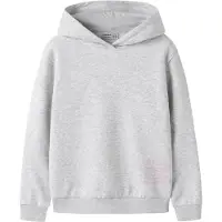 Name it Hettegenser - NkfNikolisa - Light Grey Melange - - 11-12 år (146-152) - Hettegenser