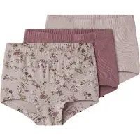 Name it Hipsters - 3-pack - NmfTights - Violet Ice med Wistful M - - 4 år (104) - Hipsters