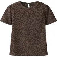 Name It Mini T-skjorte - NmfLinna - Chocolate Brown - - 6 år (116) - T-skjorte