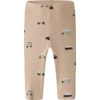 Name it Leggings - NbmOttomansk - Rib - Sesam - - 56 - Leggings