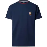Hackett London for man. HM5000143 Lrc Crest Navy T-shirt (L), Casual, Cotton, Short sleeve