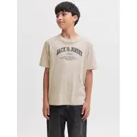 Jack & Jones T-skjorte - JjeDenver - Moonbeam - - 12 år (152) - T-skjorte