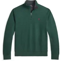 Ralph Lauren for man. 710812963074 Ultra-soft knitted jumper with green zip (S), Casual, Cotton
