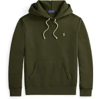 Ralph Lauren for man. 710766778024 Fleece hooded sweatshirt RL green (L), Casual, Cotton
