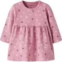 Name it Kjole - NbfVandora - Lilas/Hearts - - 62 - Kjole