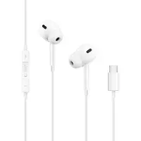 Tech-Protect Ultraboost Core G3 USB-C-hodetelefoner med kabel - hvit