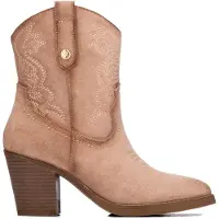 Xti for woman. 14610502-BEIGE Beige boots 146105 (41), 5 to 8 cm, Zip, Casual