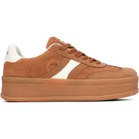 Refresh for woman. 17623404-CAMEL Brown sneakers 176234 (38), Beige, 3 to 5 cm, Laces, Casual