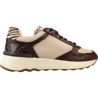 Carmela for woman. 16422102-MARRON Brown Leather Sneakers 164221 (41), 3 to 5 cm, Zip, Casual