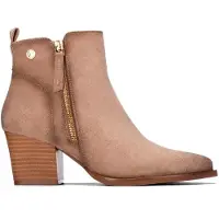 Xti for woman. 14610301-BEIGE Beige ankle boots 146103 (39), 5 to 8 cm, Zip, Casual