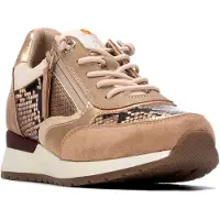 Refresh for woman. 17610905-BEIGE Beige sneakers 176109 (41), Flat, Zip, Casual
