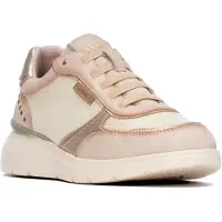 Carmela for woman. 16421902-BEIGE Beige 164219 Leather Sneakers (36), 3 to 5 cm, Laces, Casual
