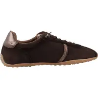Carmela for woman. 16438302-MARRON Brown Leather Sneakers 164383 (38), Flat, Laces, Casual