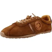 Carmela for woman. 16438301-CAMEL Light brown leather sneakers 164383 (41), Flat, Laces, Casual
