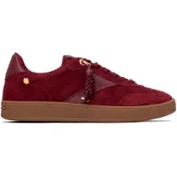 Carmela for woman. 16437206-BURDEOS Granate Leather Sneakers 164372 (40), Flat, Split Leather, Laces, Casual, Maroon
