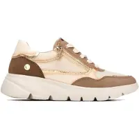 Xti for woman. 14611101-BEIGE Beige sneakers 146111 (39), 3 to 5 cm, Zip, Casual