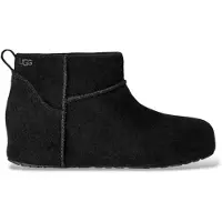 Ugg for woman. 1180412 Classic Mini Enwrap Leather Boots black (37), Flat, None, Casual