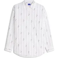 HUGO Elisana 10281968 Blue Langermet Bluse