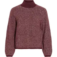 Vila Høyhalset Strikket Pullover