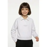Puma Collegegenser - Classic+ Avslappet Short - White Glow Heath - - 12 år (152) - Collegegenser