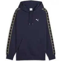 Puma Essentials Elevated Tape Relaxed Hoodie Men, Clothing, Navy, XL