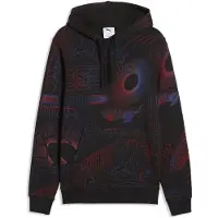 Puma Essentials Printed Graphic Hoodie Men, Clothing, Black, XL