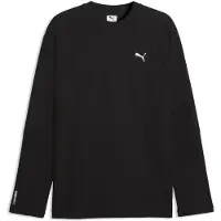Puma PUMATECH Relaxed Waffle Long Sleeve Tee Men, Clothing, Black, XXL