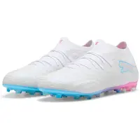 Puma FUTURE 9 ULTIMATE WHITE MG Football Boots Unisex, Sport, White/Luminous Blue/Luminous Pink, 46