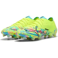 Puma ULTRA NITRO 7 ULTIMATE ADVANCED LEVEL FG Football Boots Unisex, Women, White/Blue Glimmer/Pink Glimmer, 39