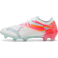 Puma ULTRA NITRO 7 ULTIMATE BRILLIANCE FG Football Boots Women, Shoes, White/Ultra Orange/Pink Alert, 39