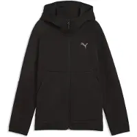 Puma PUMATECH Elevated Full-Zip Hoodie Youth, Clothing, Black, 15-16Y