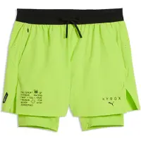 Puma x HYROX PWRMODE 2-in-1 Shorts Men, Fitness, Sunny Lime, 5XL