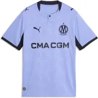 Puma Fotballdrakt - Marseille 3. Skjorte - Lavender Pop/Ny Navy - - 16 år (176) - Fotballtrøye