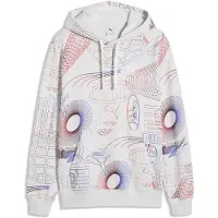 Puma Essentials Printed Graphic Hoodie Men, Clothing, White Glow Heather, L