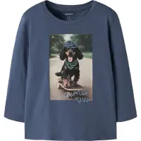 Name it Genser - NmmVoto - Vintage Indigo/Skater Dog - - 4 år (104) - Genser
