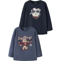 Name it Gensere - NmmVekst - 2-pack - Vintage Indigo/Navy Blazer - - 2 år (92) - Genser