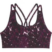 Puma Train All Day Essentials Printed Crossover Sports Bra Youth, Clothing, Fuchsia Glow, 5-6Y