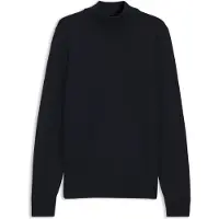 Hugo Boss for man. 50578016 Navy blue turtleneck sweater (L), Casual, Wool, Acrylic