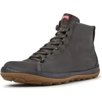 Camper for man. K300287-036 Peu Pista GM grey leather sneakers (43), Flat, Laces, Casual