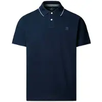 Hackett London for man. HM5600235 H Tipped polo shirt navy blue (XXL), Casual, Cotton, Short sleeve
