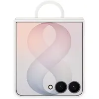 Samsung Galaxy Z Flip8 Silicone Ring Magnet Case Cream